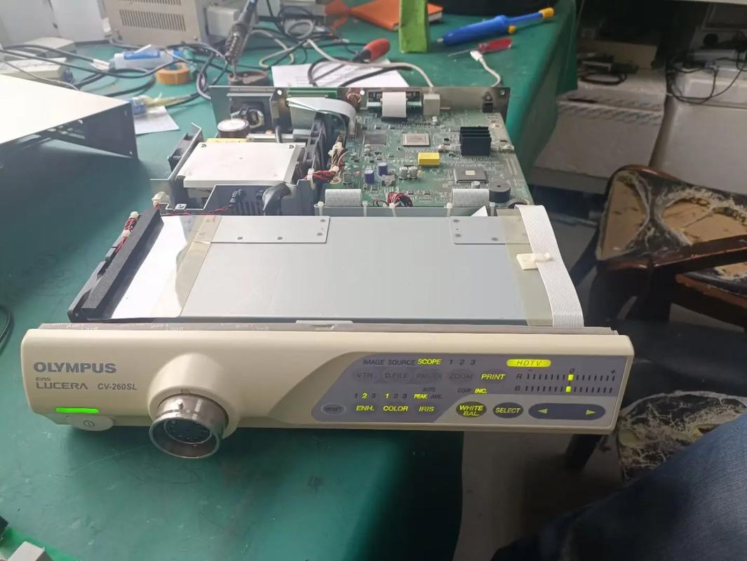 奧林巴斯CV-260 SL內窺鏡主機維修完畢，性能全面恢復，正式交付使用